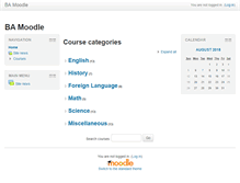 Tablet Screenshot of moodle.brentwoodacademy.com